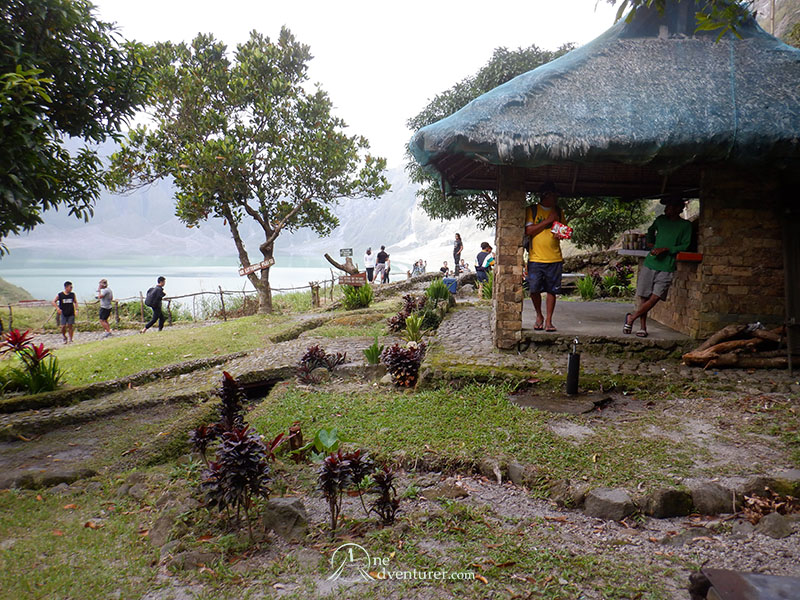 mt pinatubo one adventurer crater lake resting